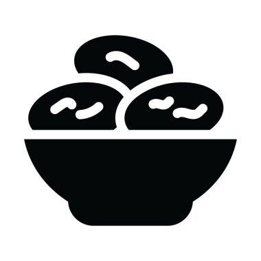 yiyecek ikonu vektör illüstrasyonu