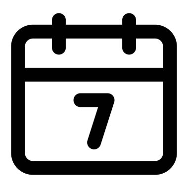 Takvim simgesi vektör illüstrasyonu