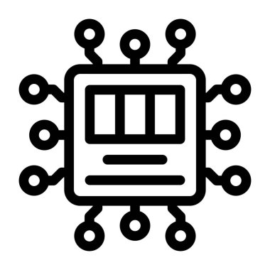 cpu web simgesi basit tasarım