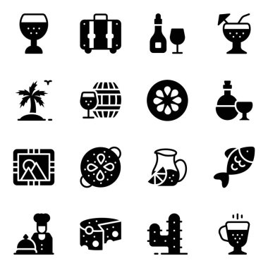 Web tasarımı için vektör simgeleri kümesi 