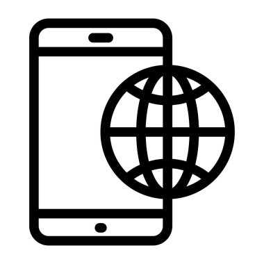 Cep telefonu. Web simgesi