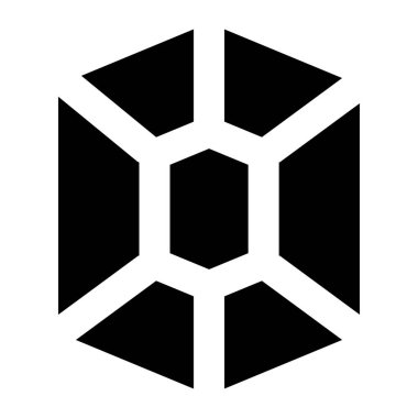 Geometrik. Web simgesi basit illüstrasyon