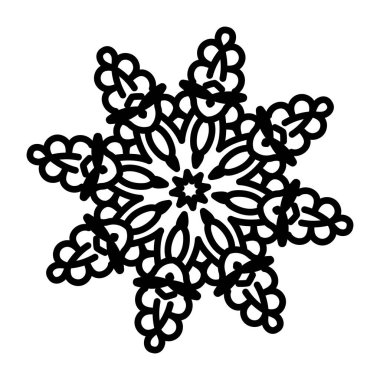 Mandala ile soyut model. vektör illüstrasyonu