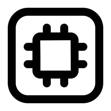 Çip. Web simgesi basit tasarım