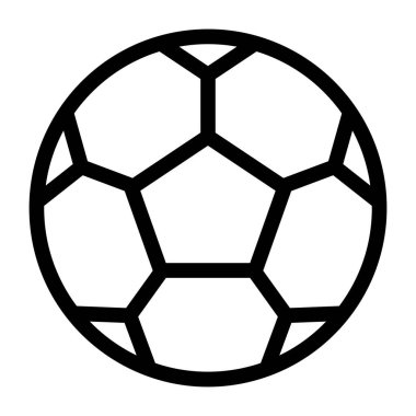 Futbol. Web simgesi basit illüstrasyon