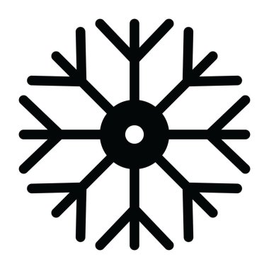 Kar tanesi. Web simgesi basit illüstrasyon