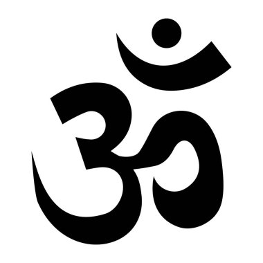 Om Kaligrafi web simgesi basit tasarım 