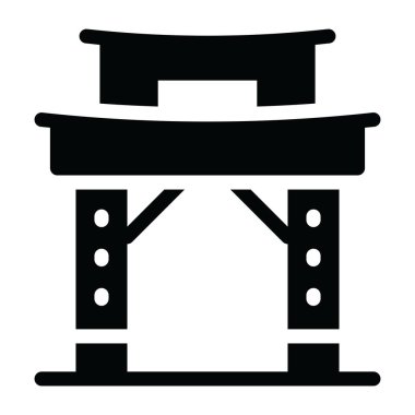 Bina. Web simgesi basit illüstrasyon 