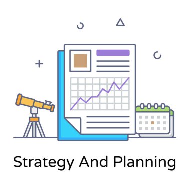 düz dizayn konsepti. Seo 'nun vektör illüstrasyonu