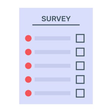 Kontrol listesi vektör düz renk simgesi