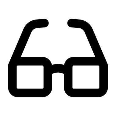 Gözlük. Web simgesi basit illüstrasyon