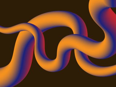 Dalgalı çizgiler ve dalgalarla soyut arkaplan