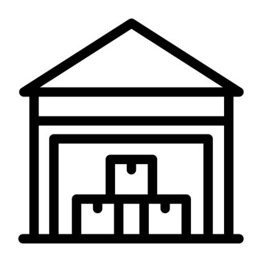 Bina. Web simgesi basit tasarım