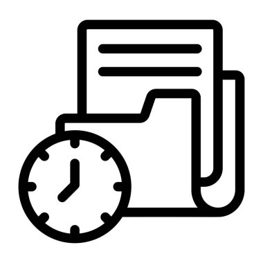 Belge. Web simgesi basit tasarım