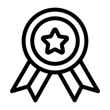 Beyaz arkaplanda izole edilmiş yıldız simgesi, vektör illüstrasyonu