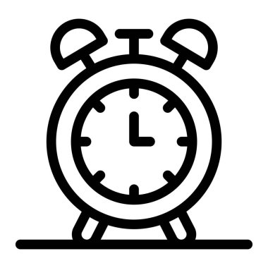 Saat. Web simgesi basit illüstrasyon