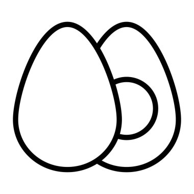 Yumurtalar. Web simgesi basit illüstrasyon