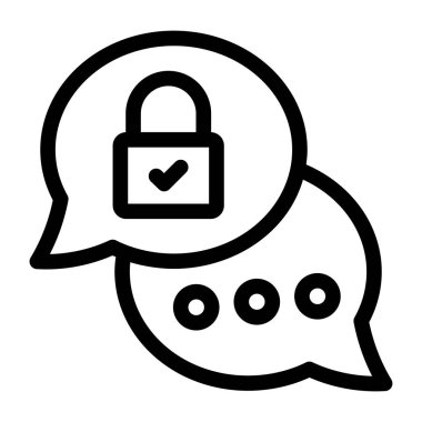 Konuşma baloncukları. Web simgesi