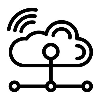 Bulut hesaplama. Web simgesi