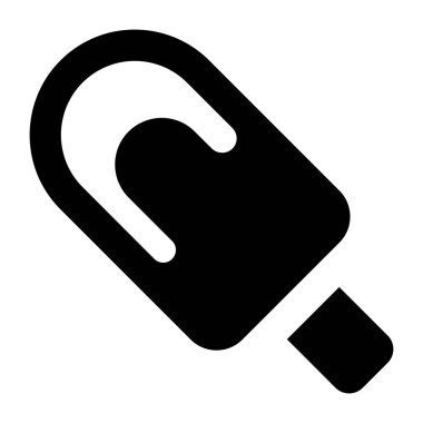 Dondurma. Web simgesi basit illüstrasyon