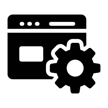 Web sayfası vektör simgesi