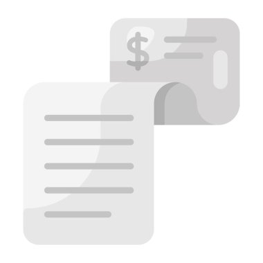 Fatura. Web simgesi basit tasarım