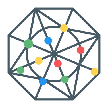 İş ve finans simgesinin vektör illüstrasyonu 