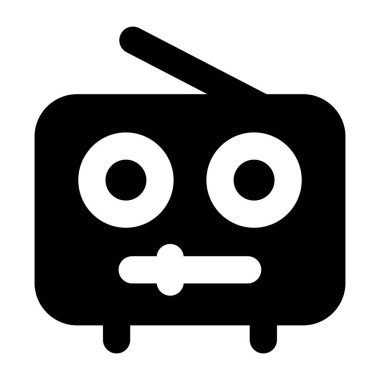 şirin uzaylı simgesi, vektör illüstrasyonu