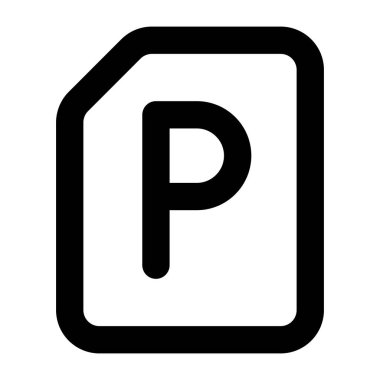 Park ediyor. Web simgesi basit tasarım