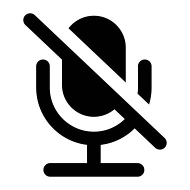 Sessiz. Web simgesi basit illüstrasyon