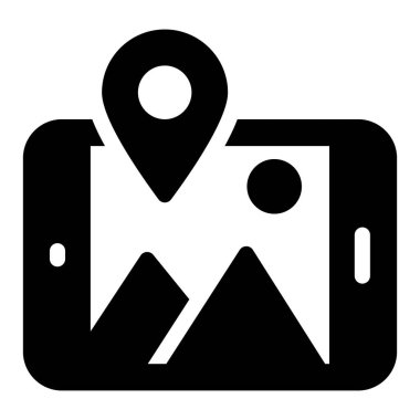 Harita konumu simgesi. vektör