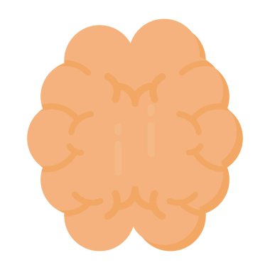 beyin ikonu vektör illüstrasyonu