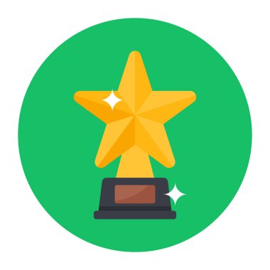 kupa düz ikon vektör çizimi