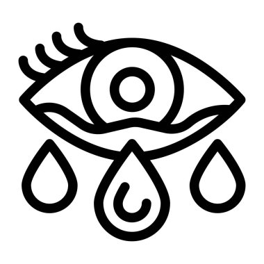 Göz simgesi vektör illüstrasyonu