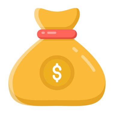 para çantası düz vektör simgesi