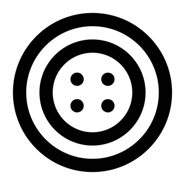 bowling dairesel ikon vektör illüstrasyonu