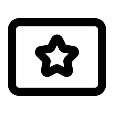 yıldız simgesi, vektör çizimi