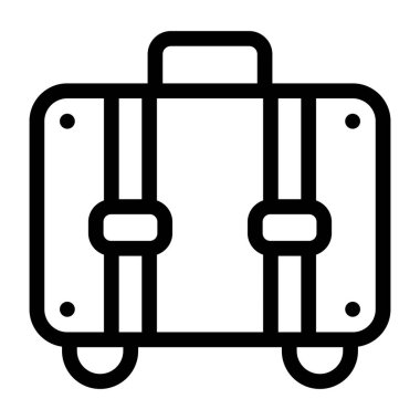 bagaj. Web simgesi basit illüstrasyon