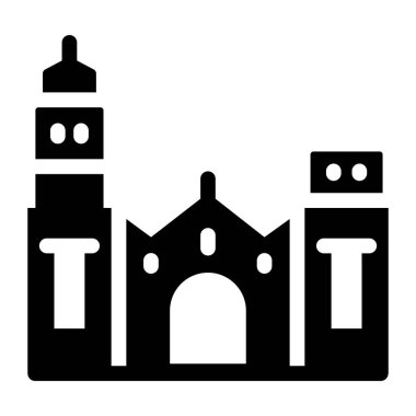 Cami. Web simgesi basit illüstrasyon