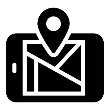 konum. Web simgesi basit illüstrasyon