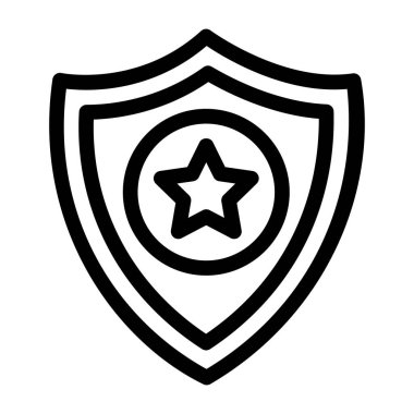 Güvenlik. Web simgesi basit illüstrasyon