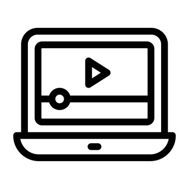 İletili dizüstü bilgisayar, vektör illüstrasyonu