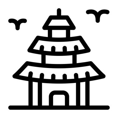 Bina. Web simgesi basit tasarım