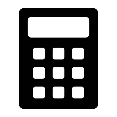 hesap makinesi simgesi vektör illüstrasyonu