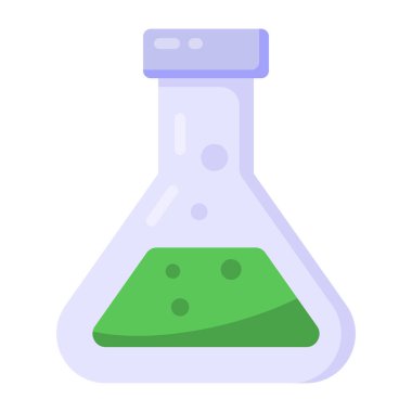 Matara ikonu. Web için laboratuvar test vektör simgelerinin basit çizimi