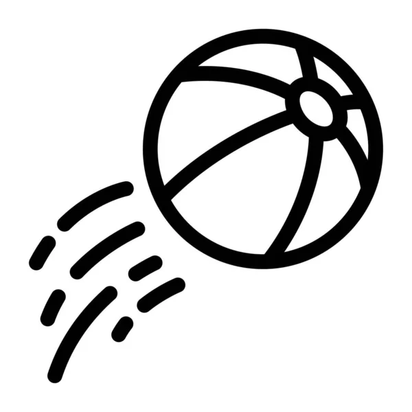 Basketball Web Ikone Einfaches Design — Stockvektor