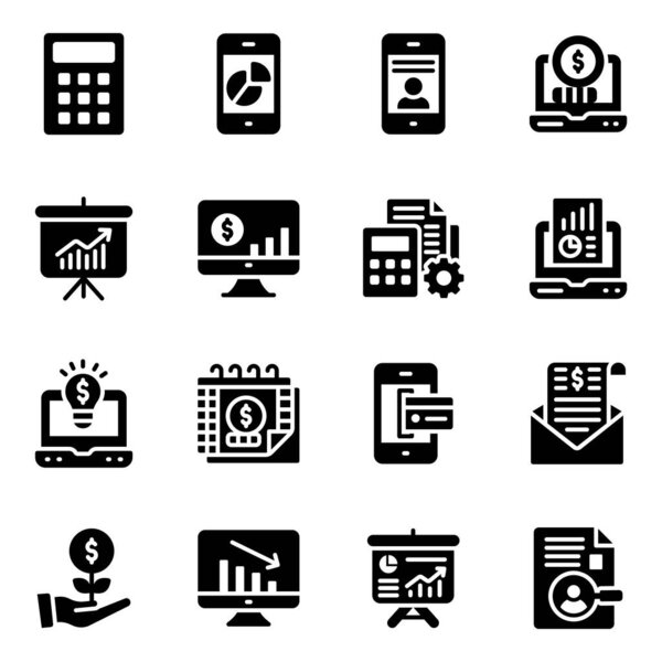set of vector icons for web design 
