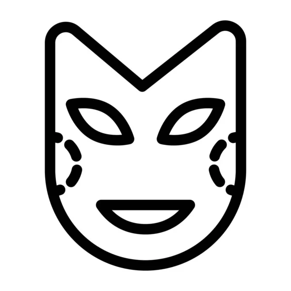Icono Máscara Ilustración Vectorial — Vector de stock