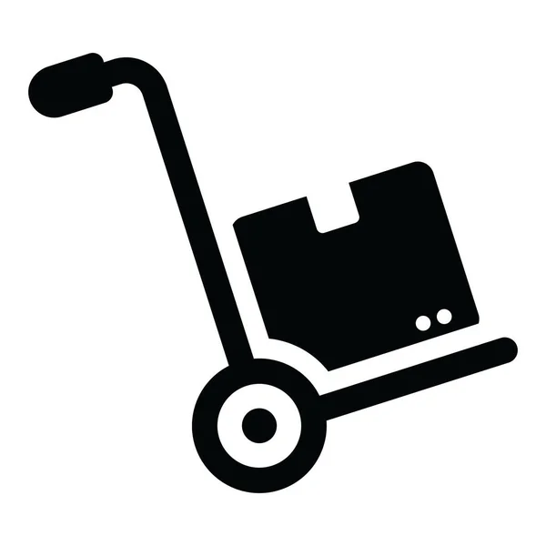 Wheelbarrow Trolley Icon Vector Illustration — Stock Vector
