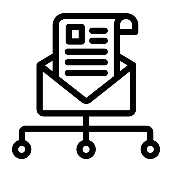 Icono Correo Vector Ilustración — Vector de stock